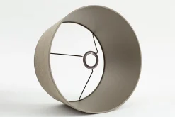 Lindro, Lampshade, Natural And Silver, Cylinder, 35 Cm