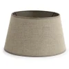 Lindro, Lampshade, Natural And Silver, Cylinder, 30 Cm