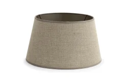 Lindro, Lampshade, Natural And Silver, Cylinder, 30 Cm