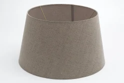 Lindro, Lampshade, Natural And Grey, Cylinder, 45 Cm