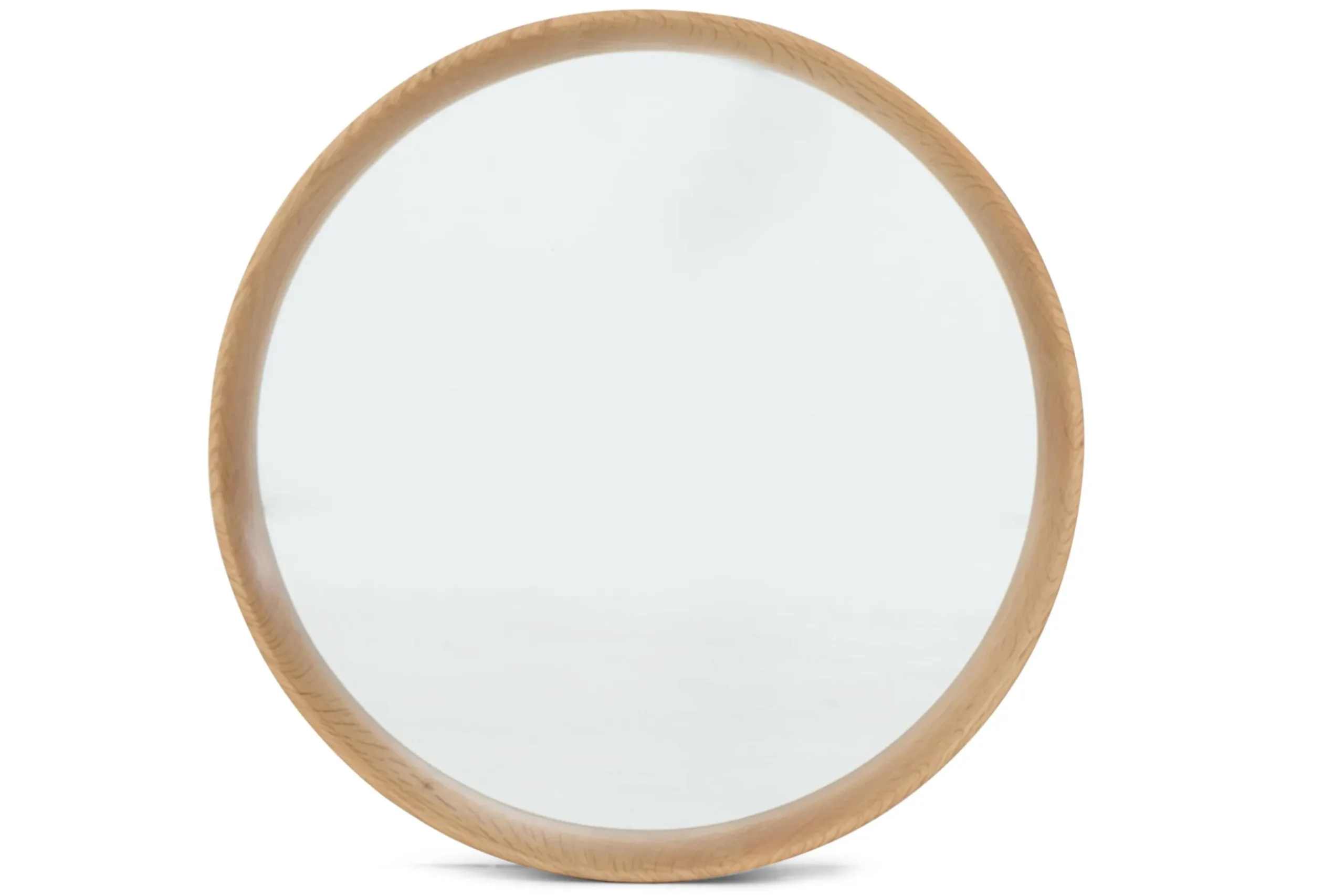 Lucente, Mirror, Oak, Round, 46Cm