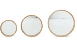 Lucente, Mirror, Oak, Round, 46Cm
