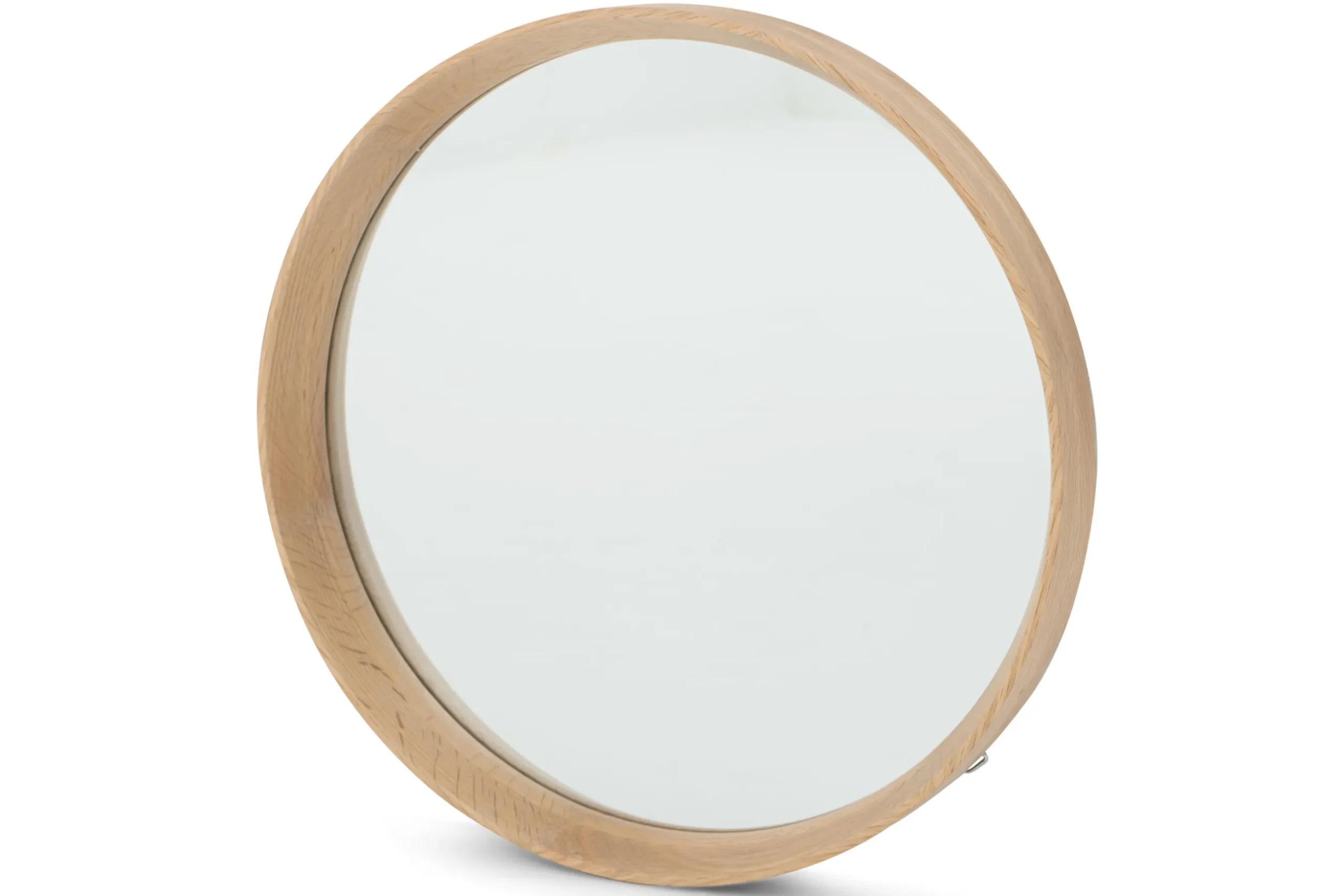 Lucente, Mirror, Oak, Round, 33Cm