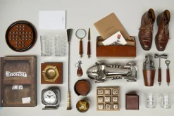 Manhattan, Ashtray, Brown Leather