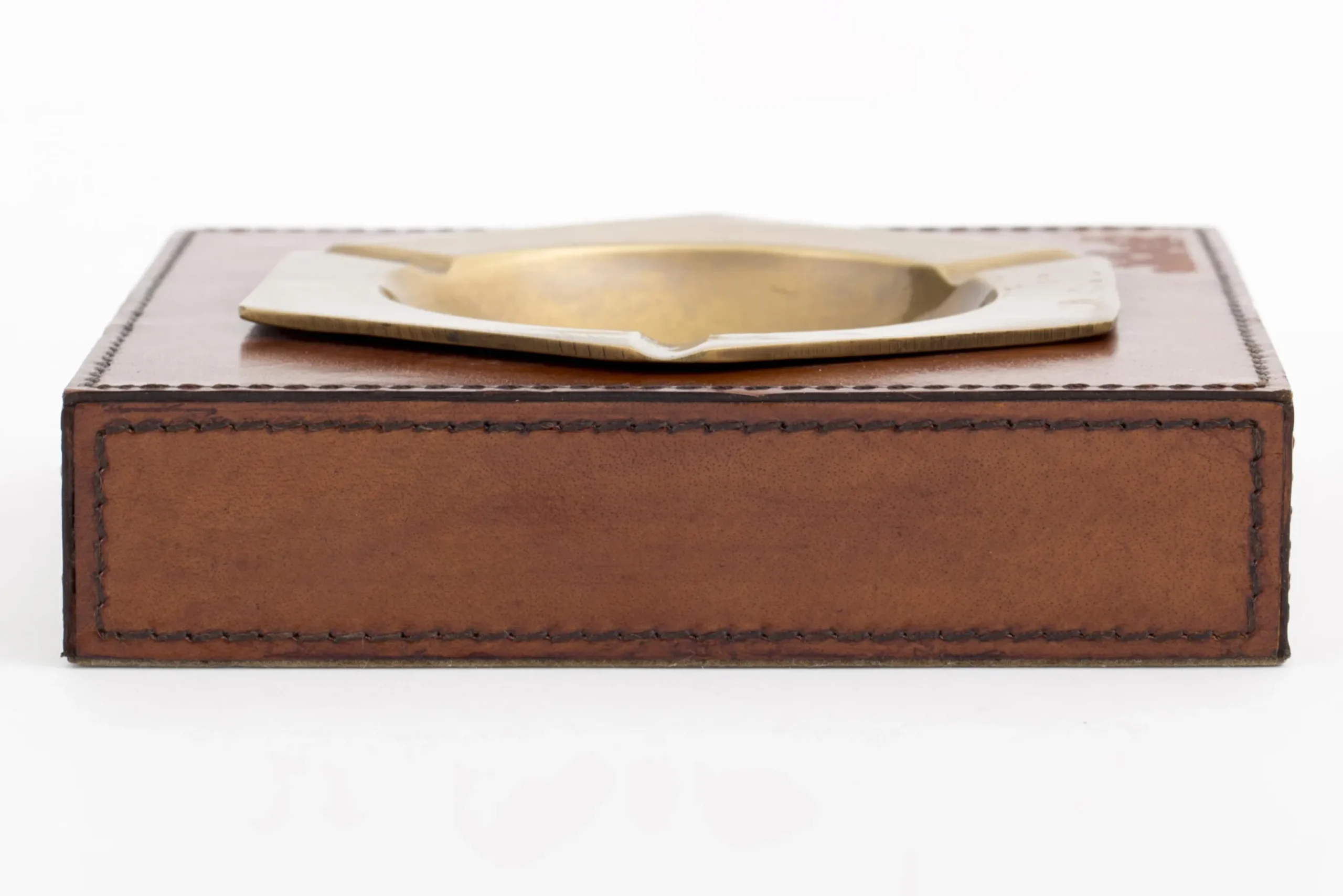Manhattan, Ashtray, Brown Leather