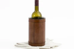 Manhattan, Bottle Holder, Brown Leather