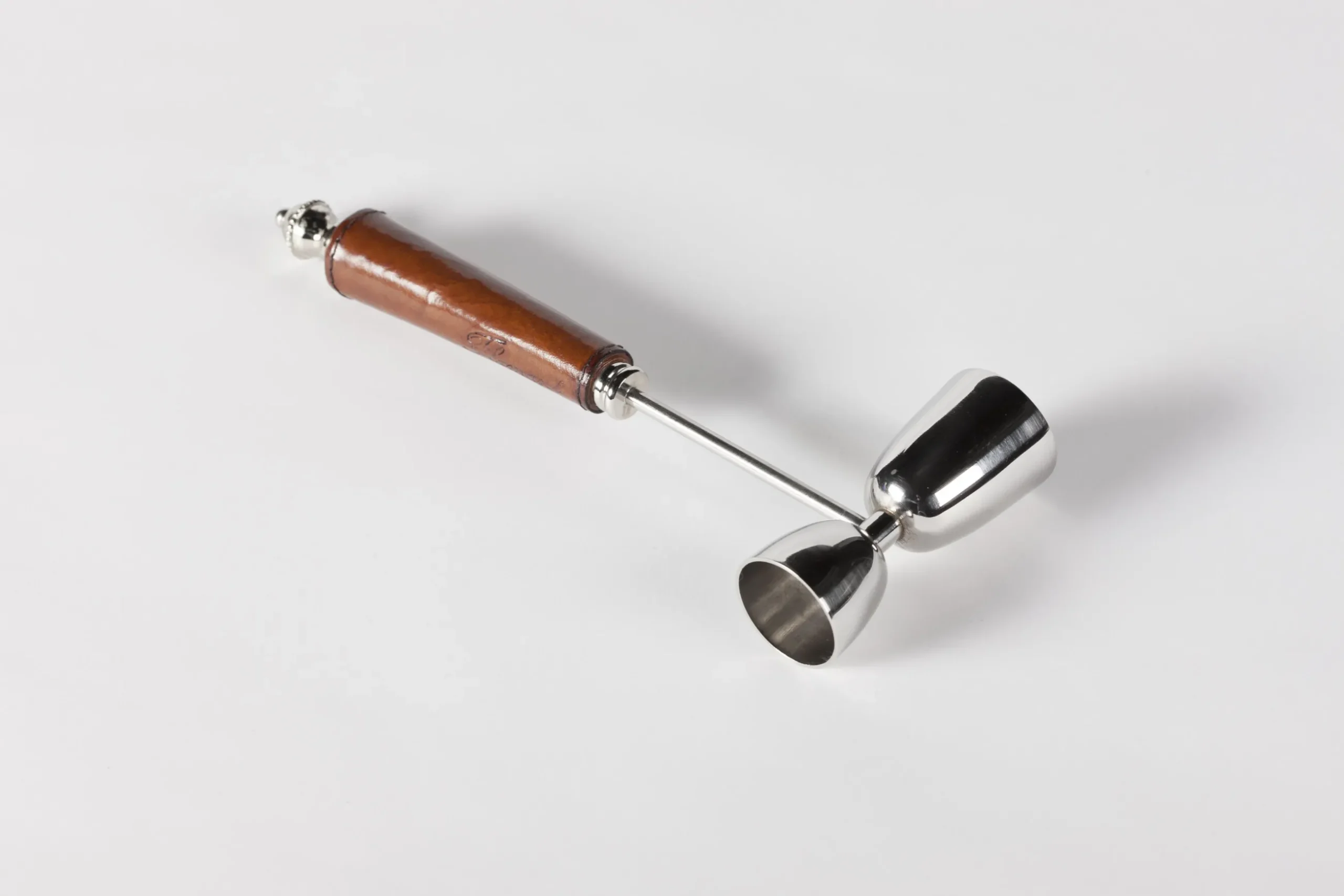 Manhattan, Cocktail Jigger, Brown Leather