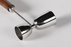 Manhattan, Cocktail Jigger, Brown Leather