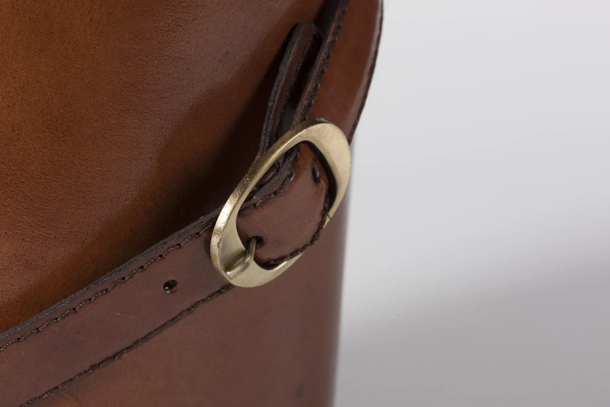Manhattan, Ice Bucket, Brown Leather