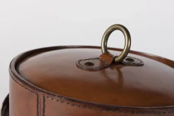 Manhattan, Ice Bucket, Brown Leather