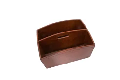 Manhattan, Magazine Holder, Brown Leather