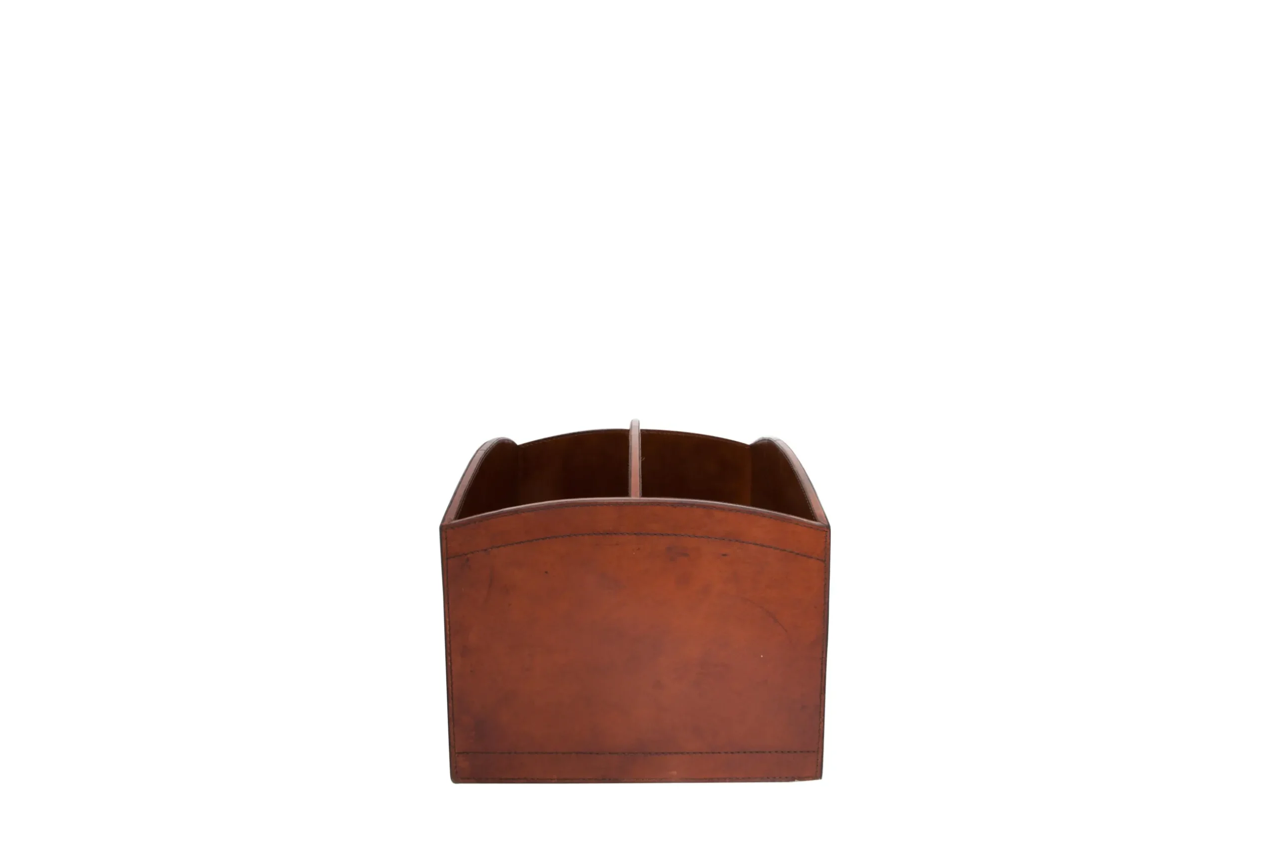 Manhattan, Magazine Holder, Brown Leather