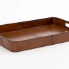 Manhattan, Tray, Brown Leather
