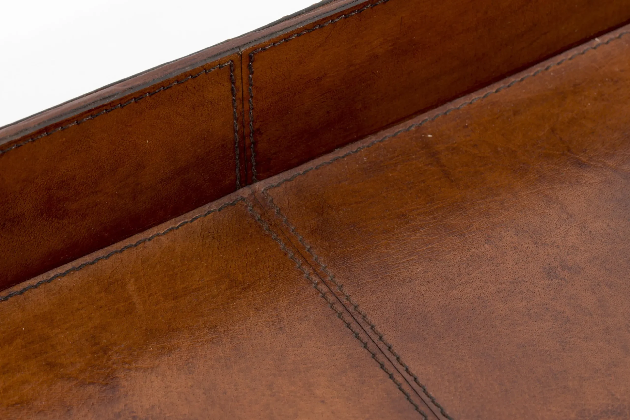Manhattan, Tray, Brown Leather