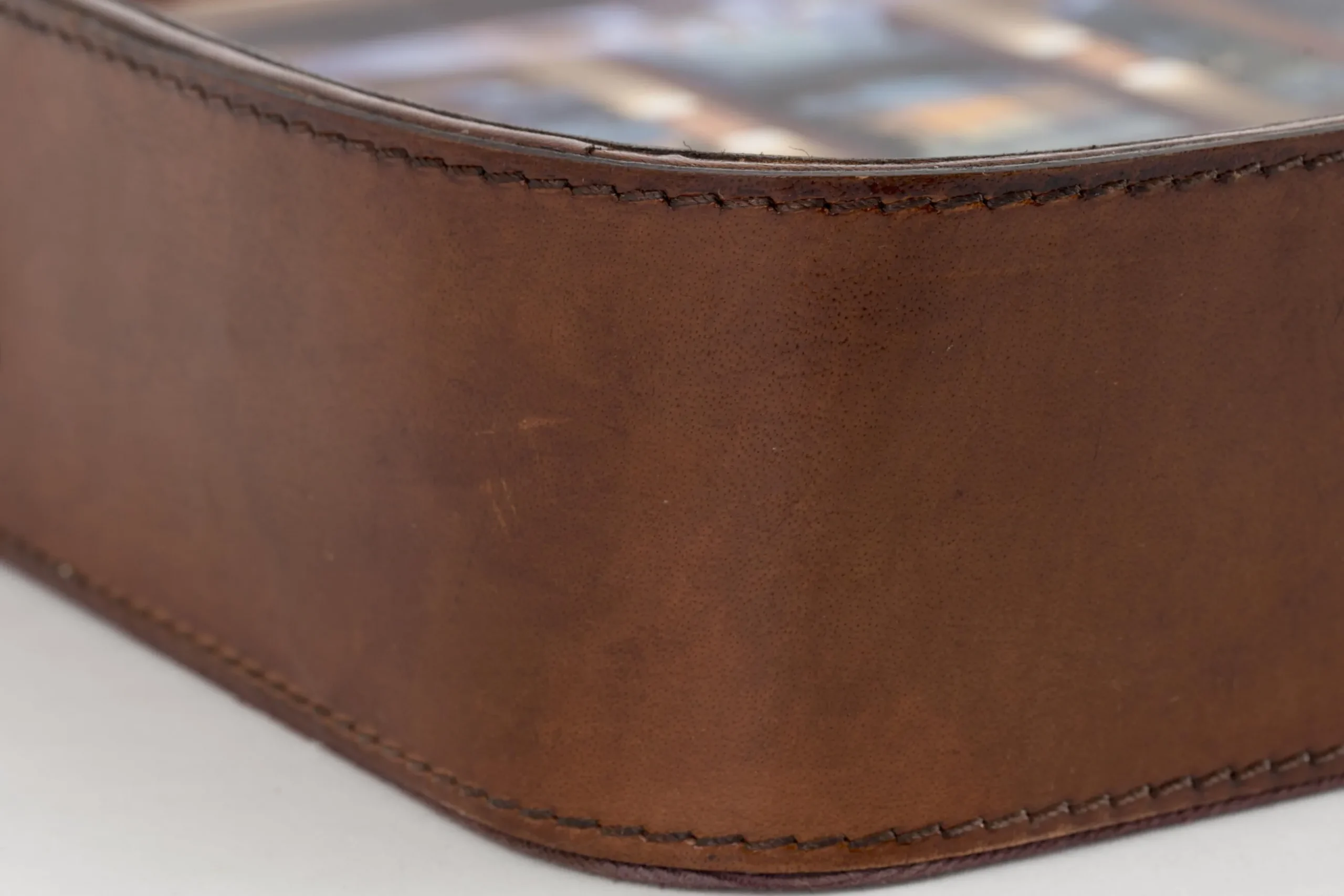 Manhattan, Tray, Brown Leather