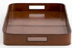 Manhattan, Tray, Brown Leather