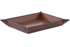 Manhattan, Tray, Brown Leather, S