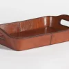 Manhattan, Tray, Brown Leather