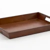 Manhattan, Tray, Brown Leather
