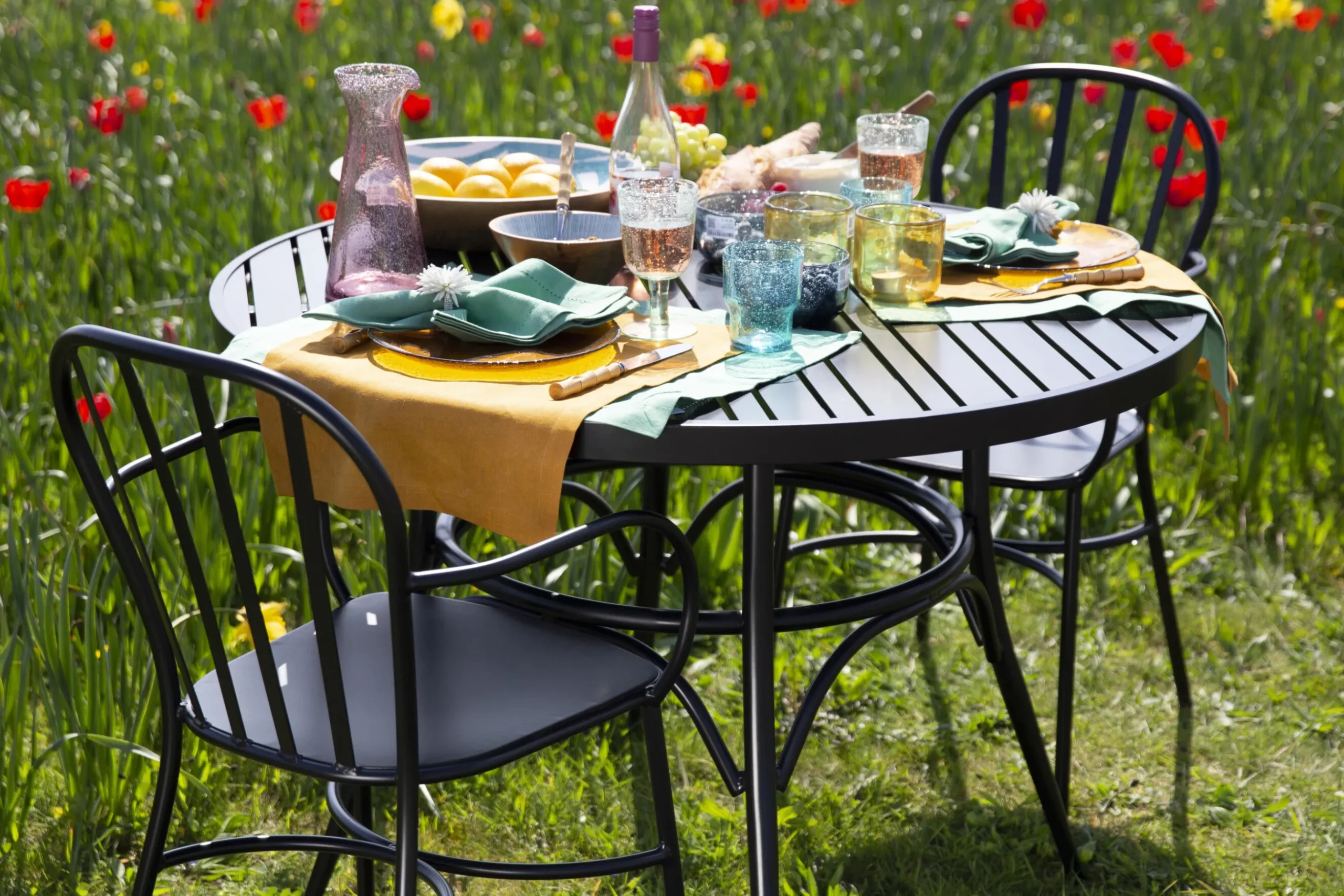 Marian, Garden Chair, Black