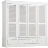 Marie, Wardrobe, White, 4 Doors