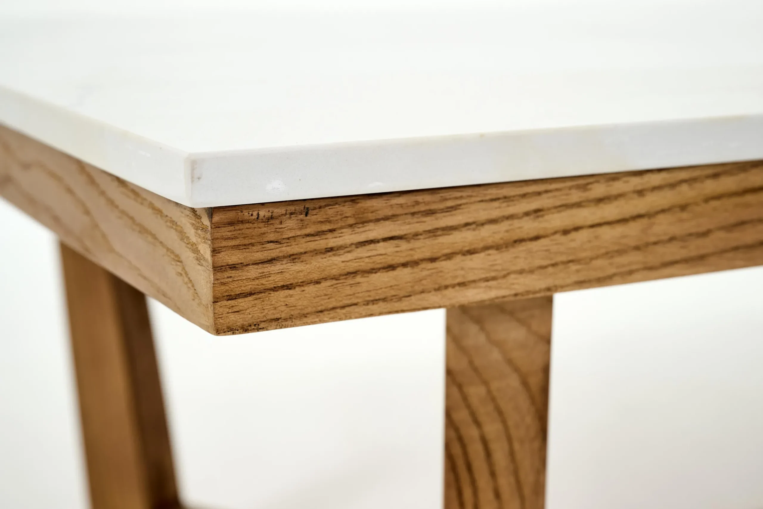 Marnix, Coffee Table, Oak And Stone, 90X90
