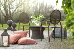 Mary, Garden Armchair, Rust Finish, Metal
