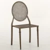 Mary, Garden Chair, Rust Finish, Metal