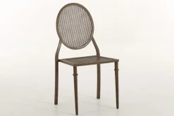 Mary, Garden Chair, Rust Finish, Metal