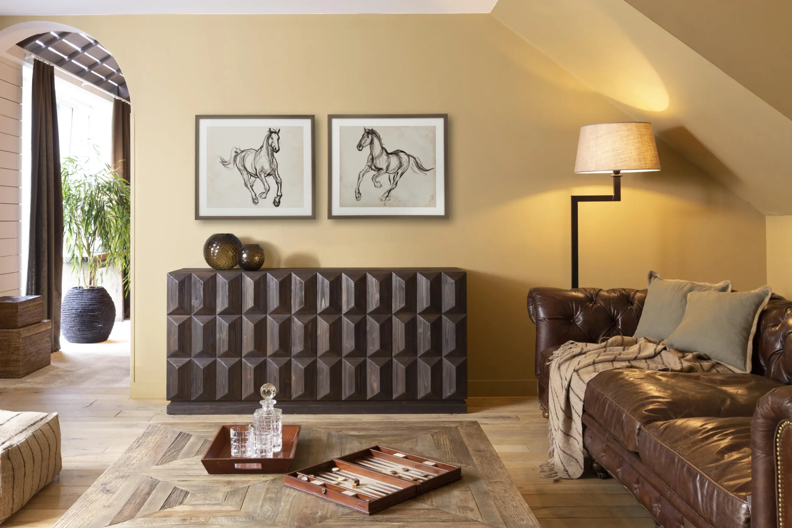 Matthews, Sideboard, 4 Doors, Brown