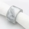 Maureen, Napkin Ring, Marble, White
