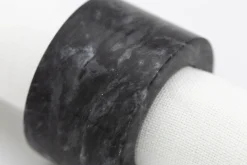 Maureen, Napkin Ring, Marble, Black