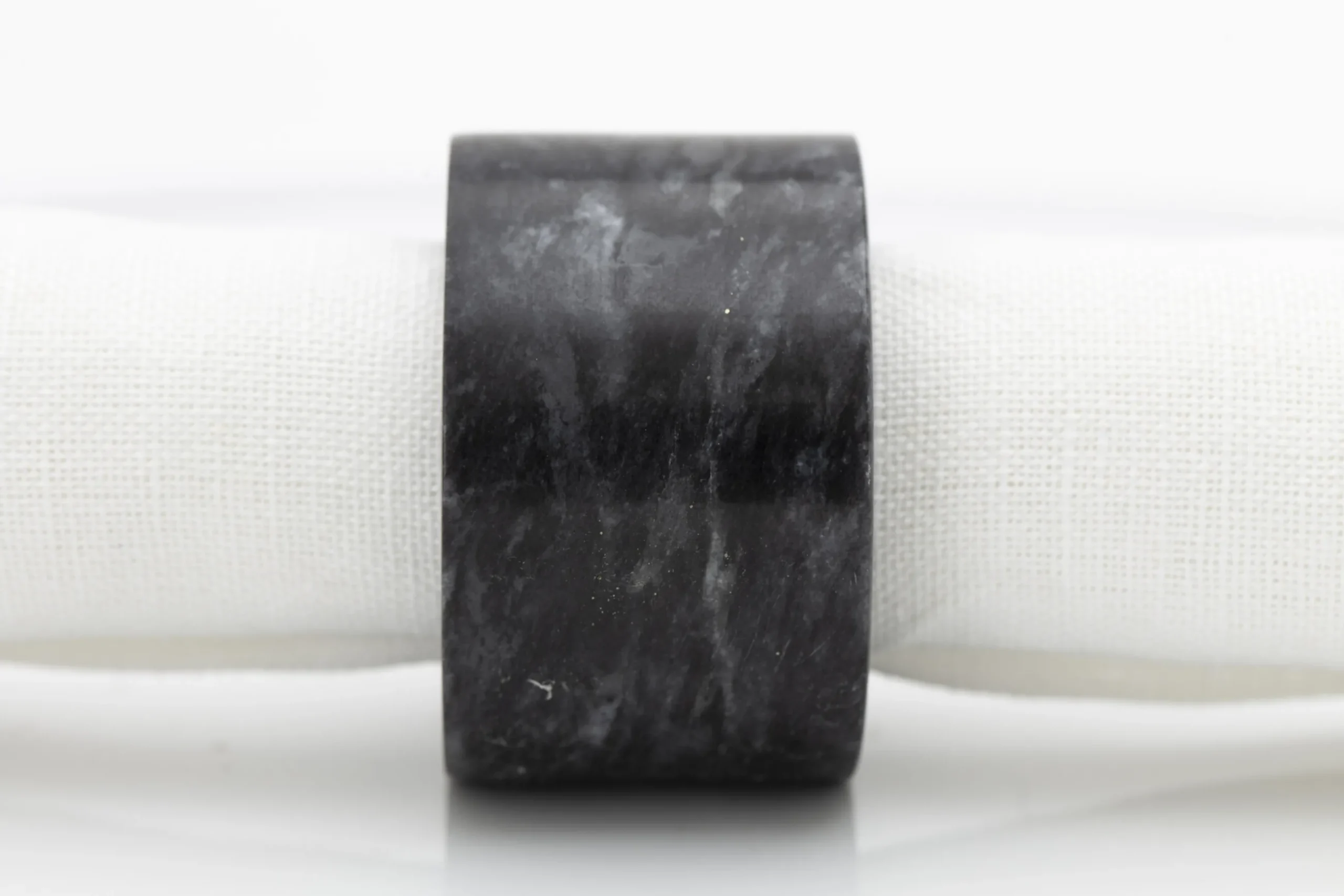 Maureen, Napkin Ring, Marble, Black