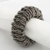 Meina, Napkin Ring, Beads, Grey