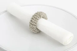Meina, Napkin Ring, Beads, Silver