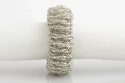 Meina, Napkin Ring, Beads, Silver
