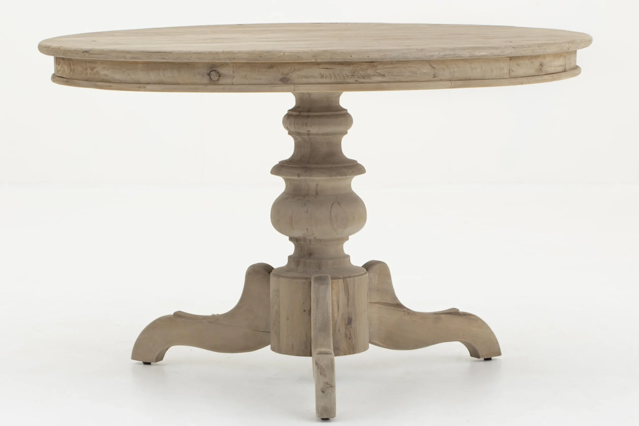Milan, Dining Table, Round, Recycled Wood, 120 Cm, Model 2
