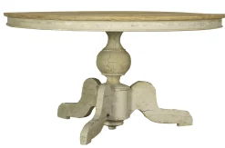 Milan, Dining Table, Round, Recycled Wood, 140 Cm, Model 1
