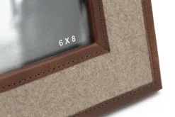 Milburn, Picture Frame, Wool And Leather, 15X20
