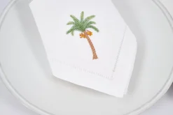 Mimosa, Napkin, Embroidery, Set Of 6
