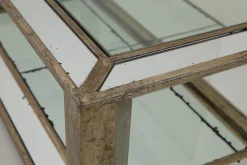Mitchell, Coffee Table, Rectangular, Mirror Glass And Wood, 160X80