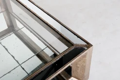 Mitchell, Coffee Table, Rectangular, Mirror Glass And Wood, 120X70
