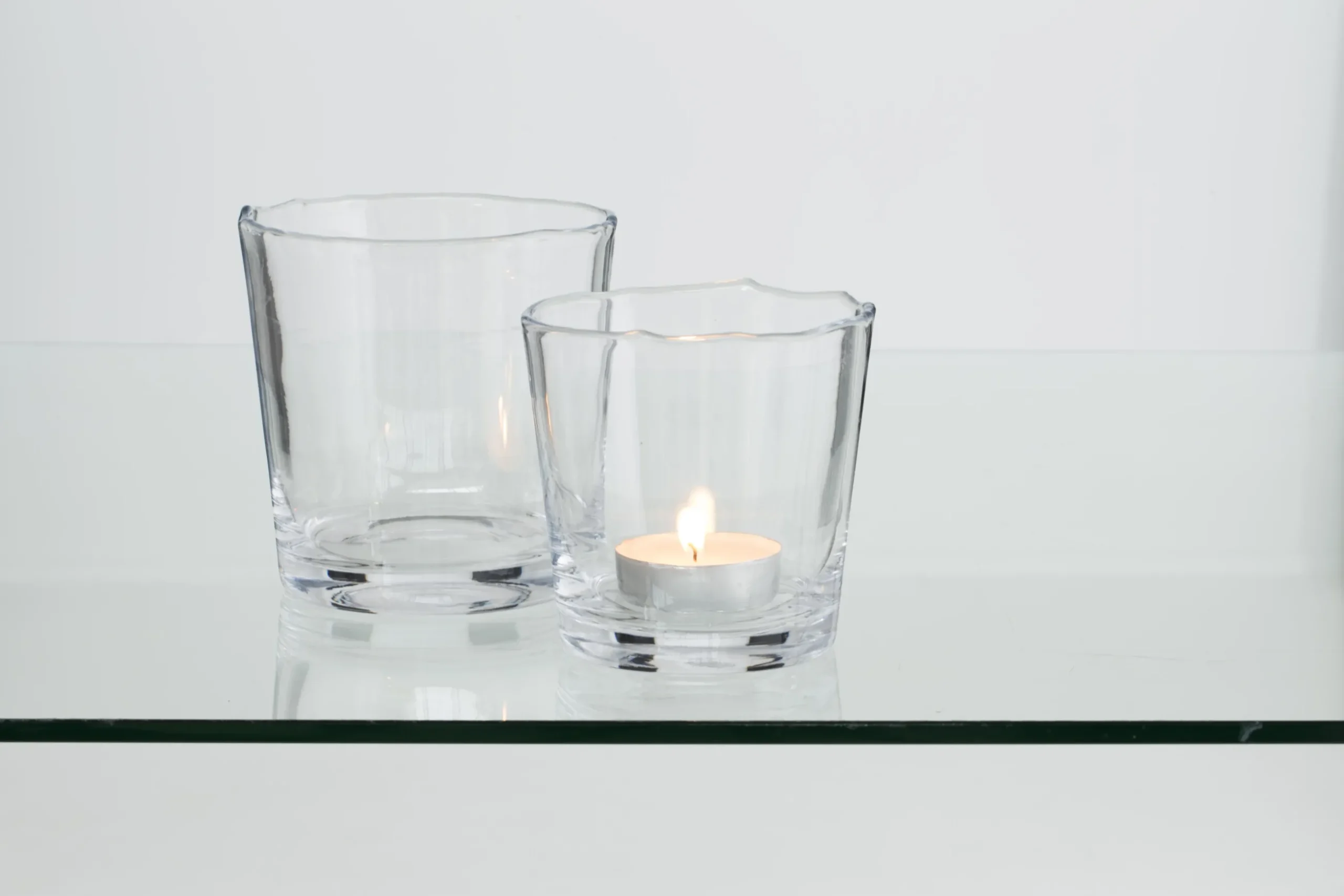 Nali, Tea Light Holder, Mouth-Blown, Glass, 14 Cm