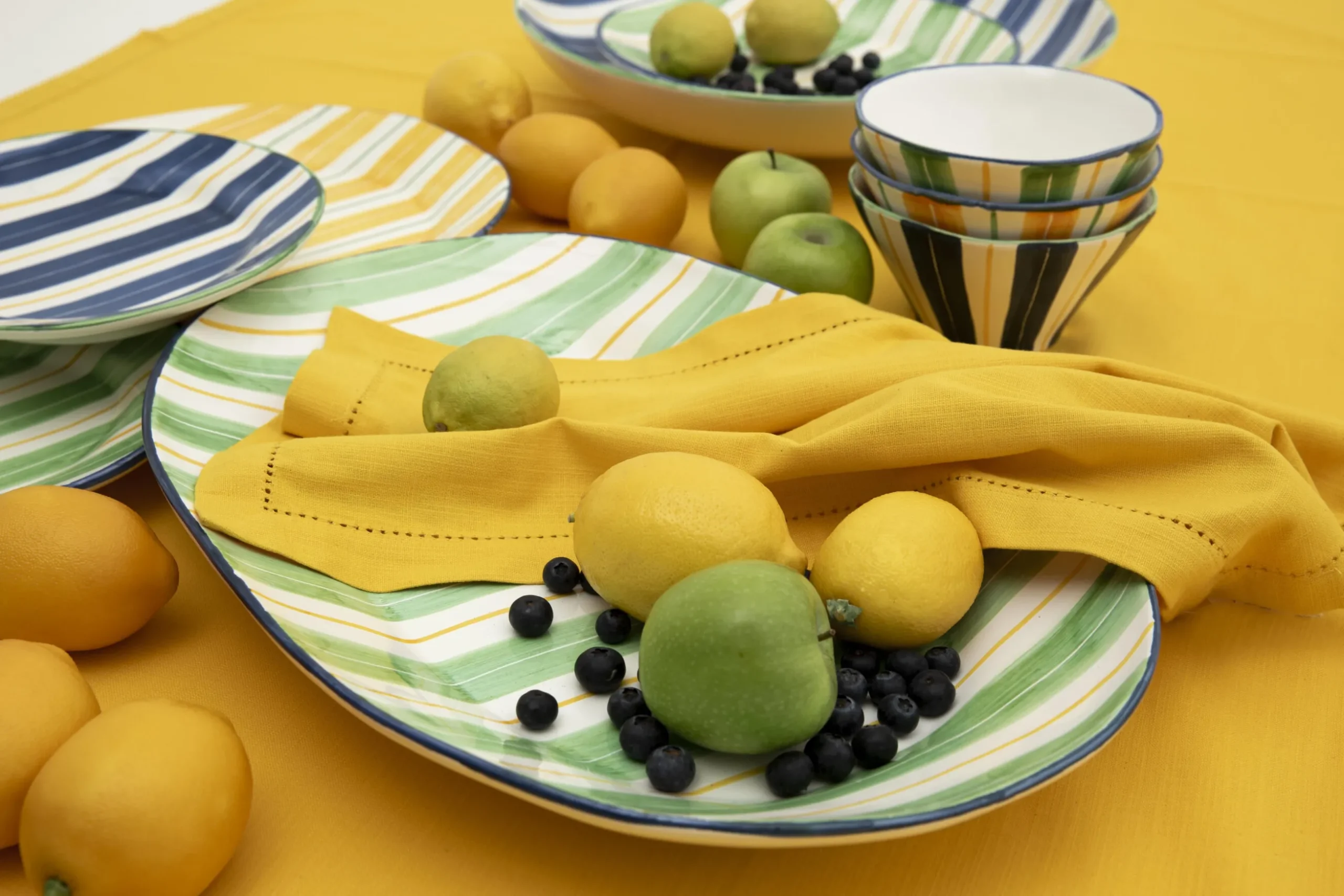 Nanna, Serving Plate, Green, Oval