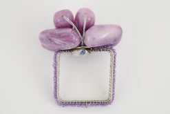 Naoh, Napkin Ring, Beads, Purple