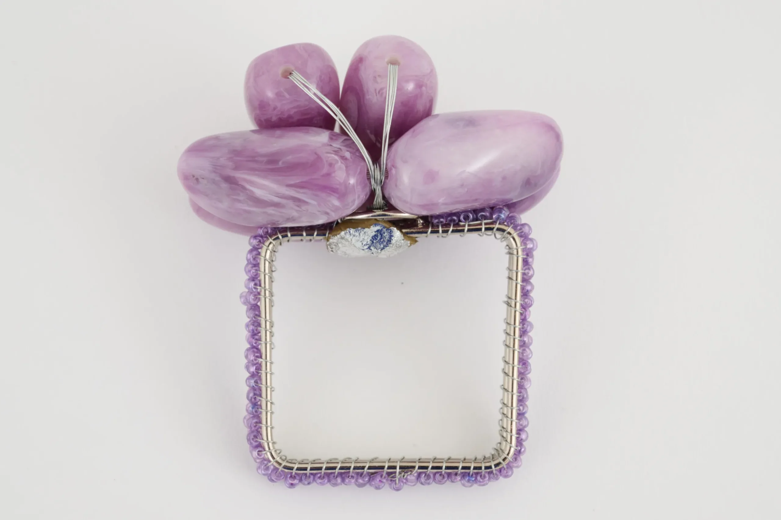 Naoh, Napkin Ring, Beads, Purple