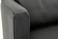 Nelia, Armchair, Leather Black, Rotatable