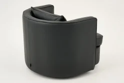 Nelia, Armchair, Leather Black, Rotatable