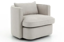 Nelia, Armchair, Natural, Rotatable