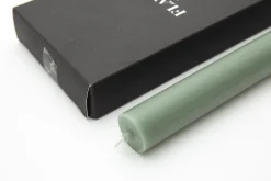 Nell, Table Candle, Colour Olive Green, Set Of 4